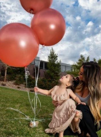 Ariana Sky Magro with her mother Jen Harley in Las Vegas, Nevada.